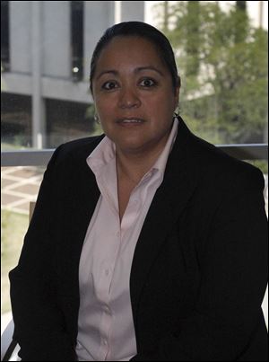 Cynthia Geronimo, director of the Lucas County Land Bank, won the Latina Adult Leadership award.