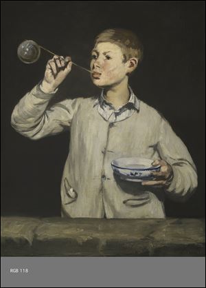 Manet, Boy Blowing Bubbles, 1867. Oil on canvas.