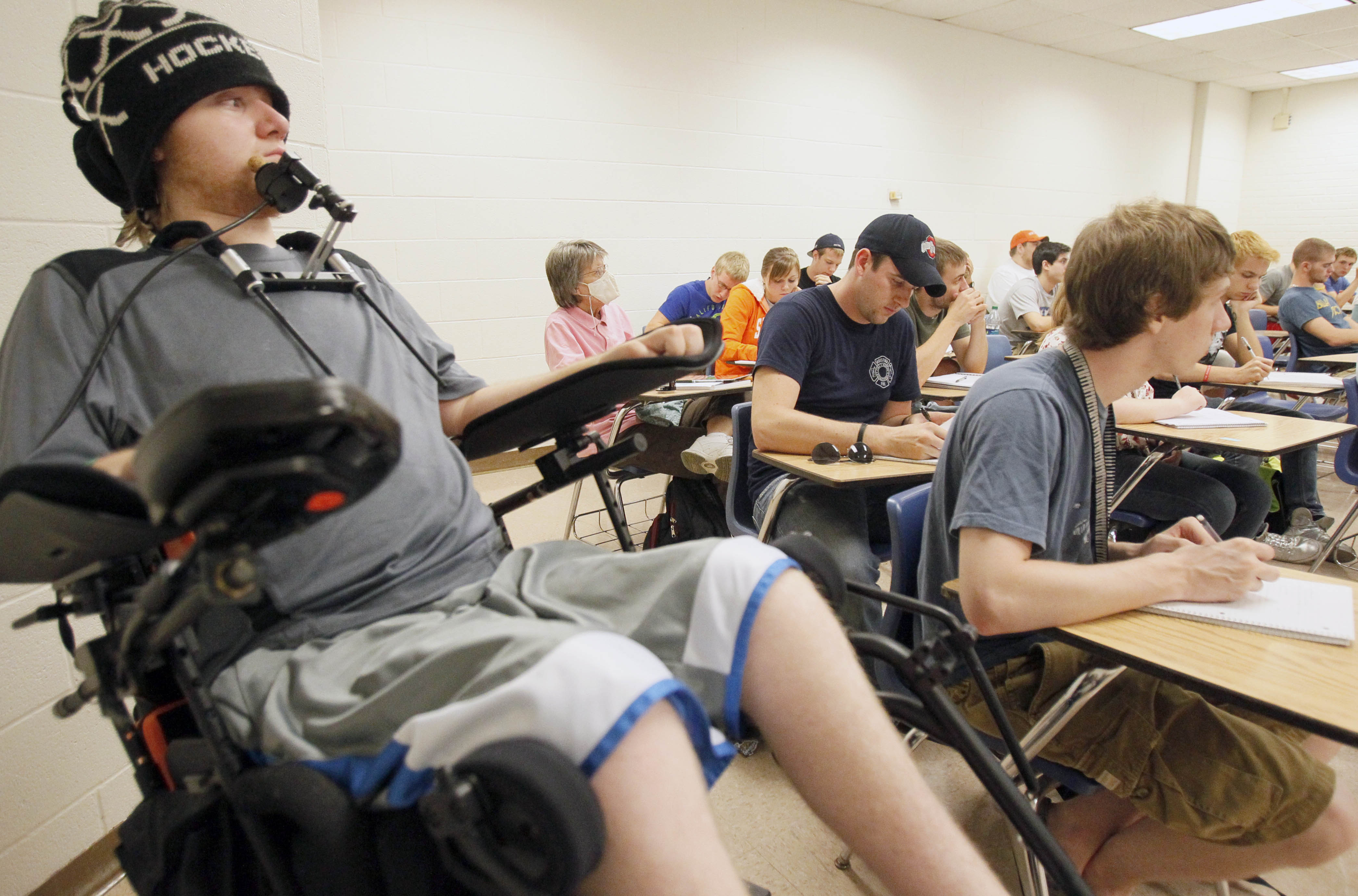 'Just a normal kid in a wheelchair' tackles campus life The Blade