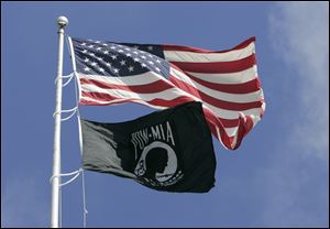 The POW-MIA flag must be flown on the third Friday in September as well as Armed Forces Day, Memorial Day, Flag Day, Independence Day and Veterans Day.