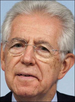 Italian Premier Mario Monti.