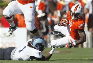 Anthon Samuel rushed for 127 yards on just 17 carries and had three rushing touchdowns in the game.