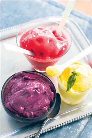 Frozen fruit.