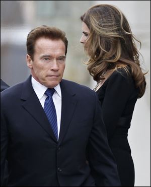 Maria Shriver, right, and her husband, actor and former California Gov. Arnold Schwarzenegger.