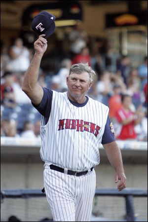 Former Toledo Mud Hens manager Larry Parrish in 2010.