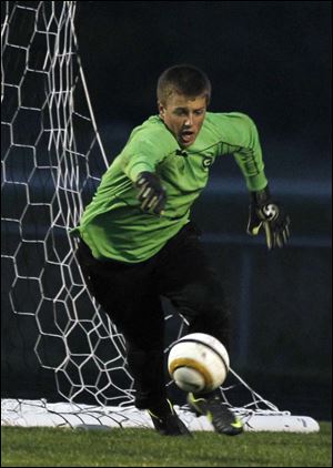 Goalie Austin Kaminski has recorded seven shutouts this season.