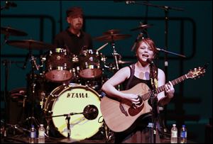 Crystal Bowersox performs last year at the Valentine Theatre in Toledo.