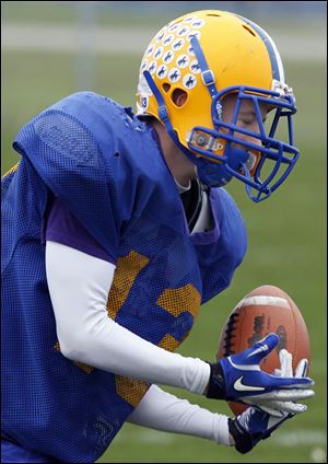 Stephen Fuller is part of an offensive attack that uses many runners. He has 242 yards rushing this year.