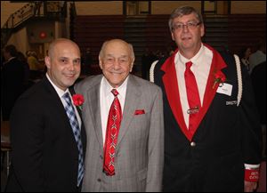 From left: Larry Fuller, Gerald DePrisco, and Kevin Shope at Central Catholic High School's Music Hall of Fame Reunion.