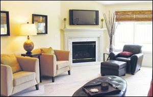 The interior of the Edgebrook Villas model home is shown here.
