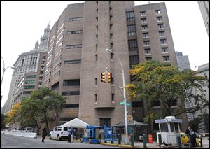 The three terrorism suspects, Abu Hamza al-Masri, Khaled al-Fawwaz, and Adel Abdul Bary are being held at Metropolitan Correctional Center in New York, seen here on Saturday.