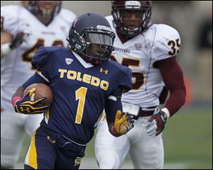 Toledo's Bernard Reedy tied his early mistakes to the Rockets wearing pink. 