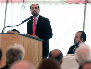 Nihad Awad, executive director of the Council on American-Islamic Relations, urges congregants to speak out against Islamophobia.