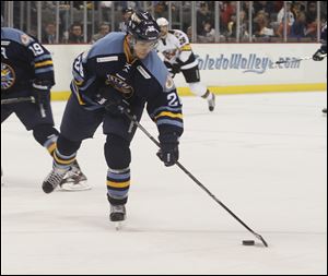 Todd Griffith was acquired in a trade with Reading in January last season. He had 21 points with 12 goals and nine assists in 24 games.

