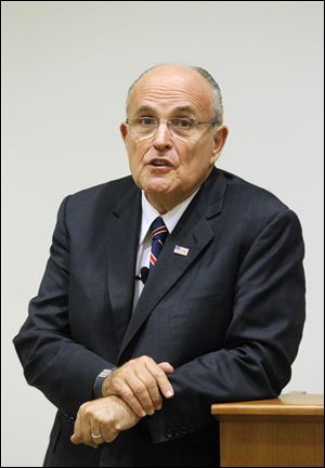 “We need a United States senator from Ohio who is going to represent the real interests of Ohio ... not just the left wing agenda of the United States Senate,” Mr. Giuliani said.