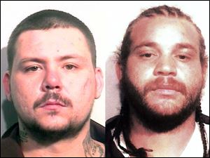 Andrew Goetz, left, and Chaz Jackson, right, are charged with aggravated murder in the death of Jonathan Morris. 
