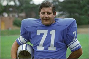 Former Detroit Lions football player Alex Karras in 1971.