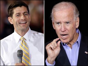 Paul Ryan, left, and Joe Biden.