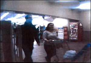 Screen grab  from a store surveillance video.
