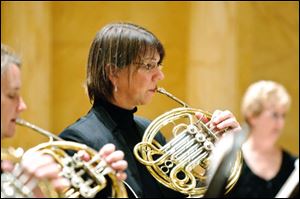 Sandra Clark, principal horn of the Toledo Symphony.