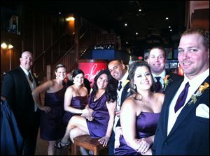 From left: Tony Lubas, of Toledo, Liz Kazmierczak, of Waterville, Miranda Jarousche, of Toledo, Anita Lopez, of Toledo, Rob Taylor, of Toledo, Jameson Whaley, of Sylvania, Elicia Burnard, of Sylvania, and Jeff Whaley, of Toledo.