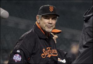 San Francisco Giants manager Bruce Bochy was a backup catcher for the San Diego Padres in the 1984 World Series against the Detroit Tigers. The Tigers won that series 4-1.