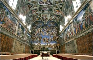 Vatican official sees no need to limit visits to Sistine Chapel to preserve frescoes.