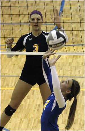 Madelyn McCabe, a junior, is third in digs (294) and second in service aces (30) for the Arrows.