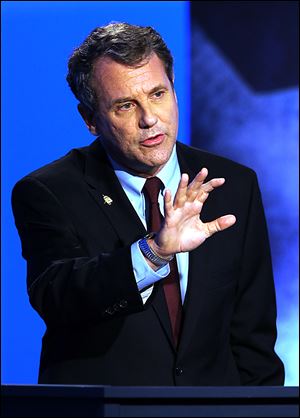 U.S. Senator Sherrod Brown said he will return to trying to pass legislation aimed at restricting independent groups’ spending during political campaigns.