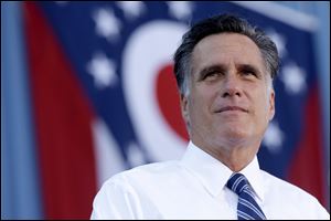 Republican presidential candidate Mitt Romney, seen here last month  in Worthington, Ohio.
