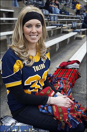 Former Toledo basketball player Ashlee Barrett has become the inspirational leader for the Toledo football team after her battle with leukemia.