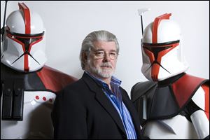 Director/producer George Lucas poses for portrait in Las Vegas.