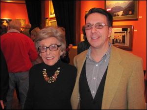 The late Edith Franklin (ceramicist, longtime supporter of Peggy and 20 North Gallery) and Doug Adams Arman.