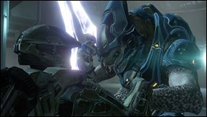 A scene from Halo 4.