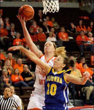 Danielle Havel had 11 points and 12 rebounds in the BGSU win.