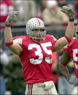 Ohio State linebacker Matt Wilhelm is shown in this Nov. 23, 2002 file photo.