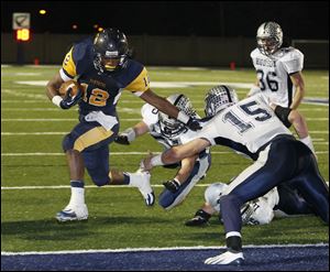 Running back Tre Sterritt ran for 196 yards and two touchdowns as Whitmer beat Hudson 39-28 on Saturday night in Sandusky.