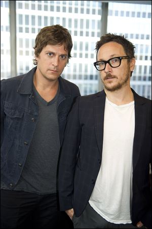 Rob Thomas, left, and Paul Doucette of Matchbox Twenty in New York.