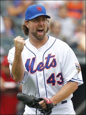 R.A. Dickey became the first pitcher who relied predominantly on a knuckleball to win the Cy Young Award.