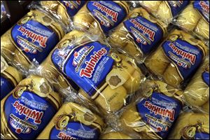 Twinkies baked goods are displayed for sale at the Hostess Brands' bakery in Denver, Colo. Hostess Brands Inc. and its second largest union will go into mediation to try and resolve their differences, meaning the company won't go out of business just yet.