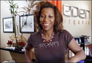 As part of Small Business Saturday, Eden Organix spa owner Valerie Robinson will give customers a 10 percent discount on products sold from 9 a.m. to noon at her business in Highland Park, N.J.