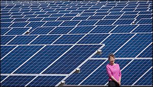 Helen Livingston has leased more than 40 acres to a solar company. The solar farm, on land that once grew cotton, is near Maxton, North Carolina, just across the South Carolina state line.