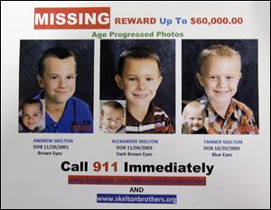 Photos of what Andrew, Alexander, and Tanner might look like now have been posted on the National Center for Missing and Exploited Children's Web site.