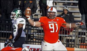 Bowling Green's Chris Jones was named the MAC defensive player of the year Wednesday.
