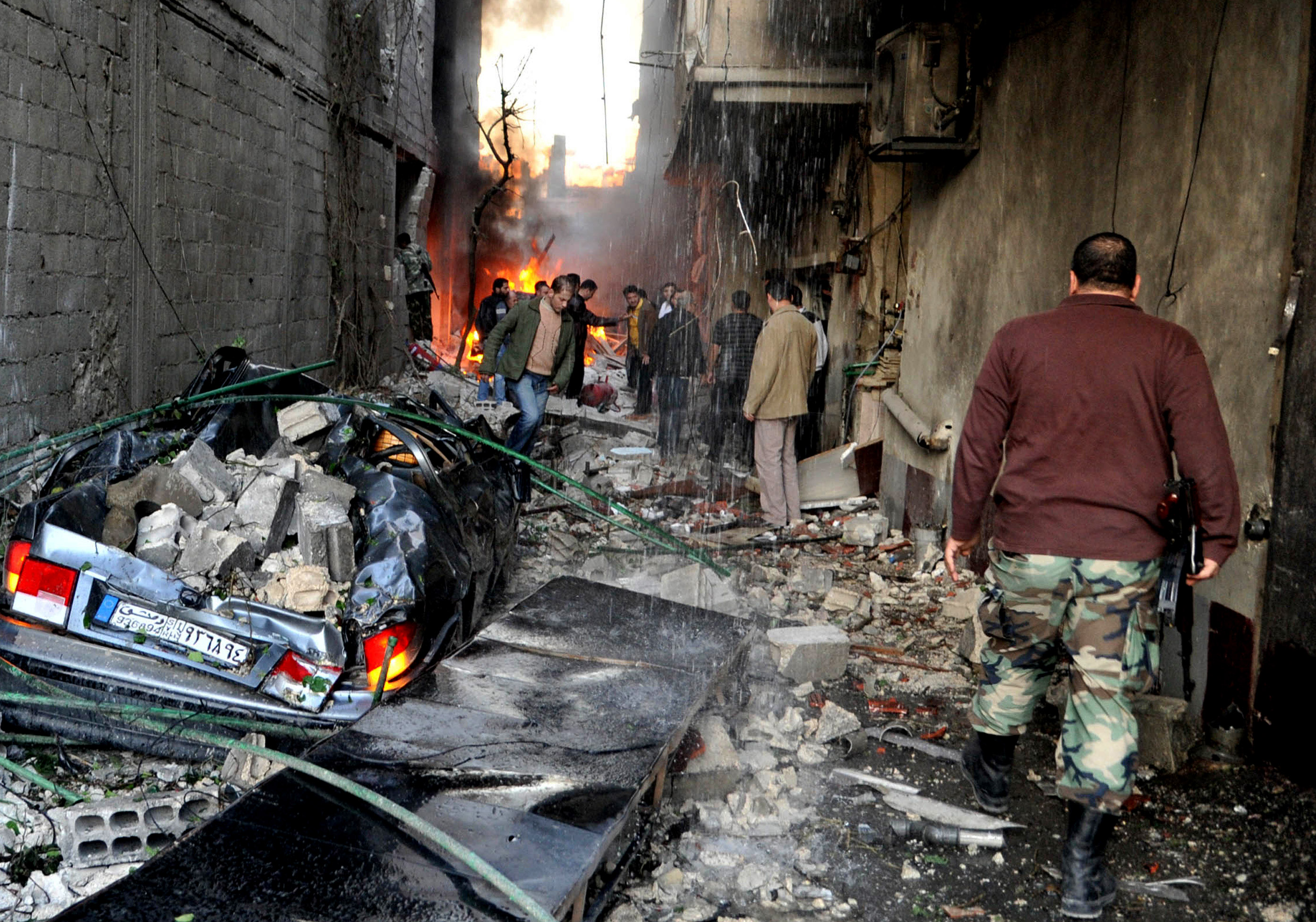 Syria Twin car bombs in Damascus kill 34 people The Blade