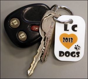 The county dog license discount program will use a key chain tag.