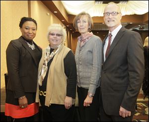 Representing corporate honoree ProMedica Flower Hospital are, from left: Tolani Kashimawo, Maurine Wets, Mary Beth Knake, and Rick Pietraniec.