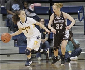 Toledo's Naama Shafir was named the tournament MVP after scoring 24 points in the two games.