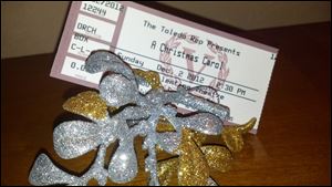Ornament favors from the Holly Ball and my ticket from 