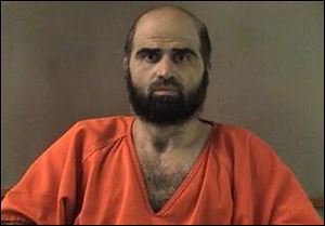 Nidal Hasan, the Army psychiatrist charged in the deadly 2009 Fort Hood shooting rampage. 